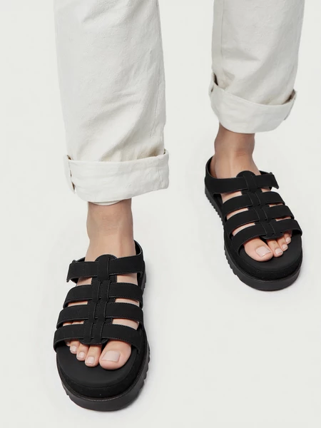 Klapki Street Style Czarne