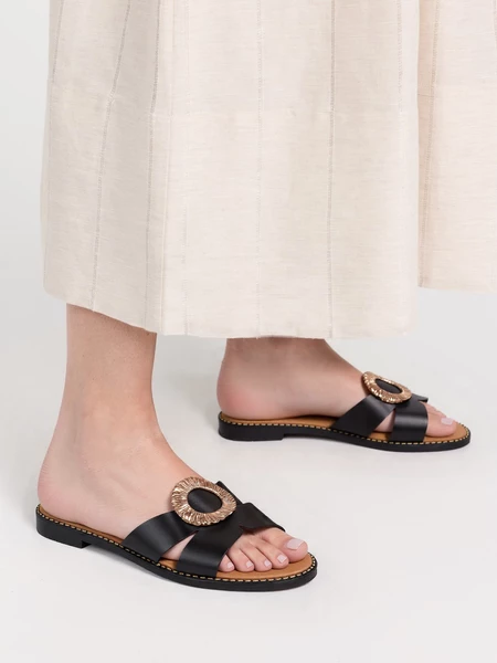 Kozaki damskie eleganckie w kolorze Black