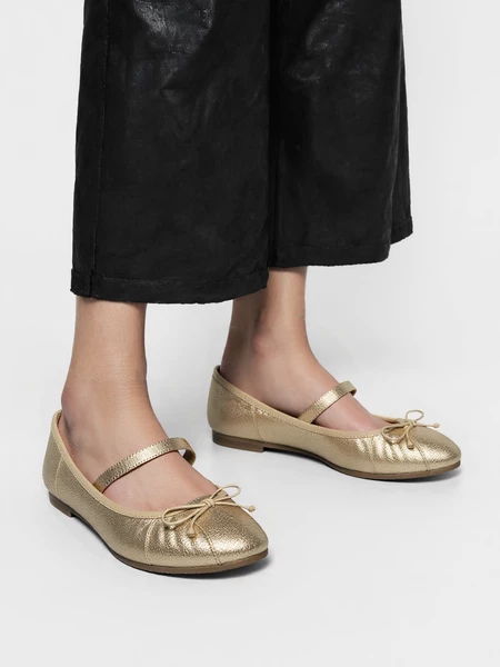 Damskie Baleriny LUSIA – GOLD