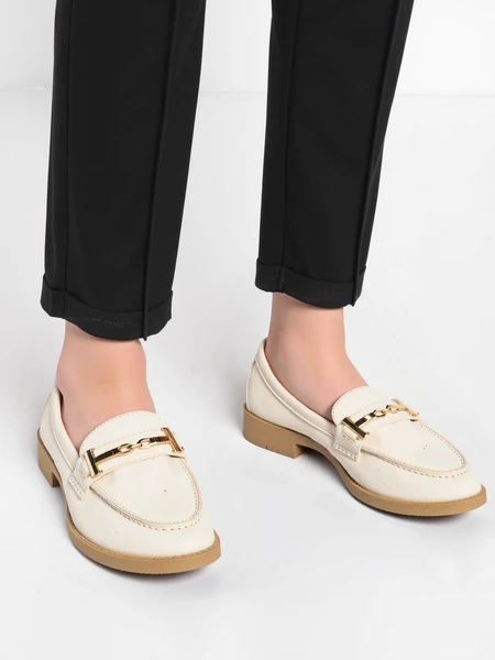 Damskie Loafersy EVANA BEIGE – Subtelna Elegancja na Co Dzień
