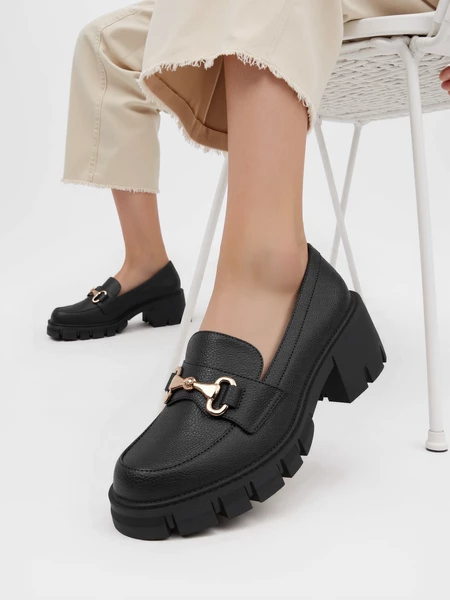 Damskie Loafersy CHUNKY ELEGANCE BLACK