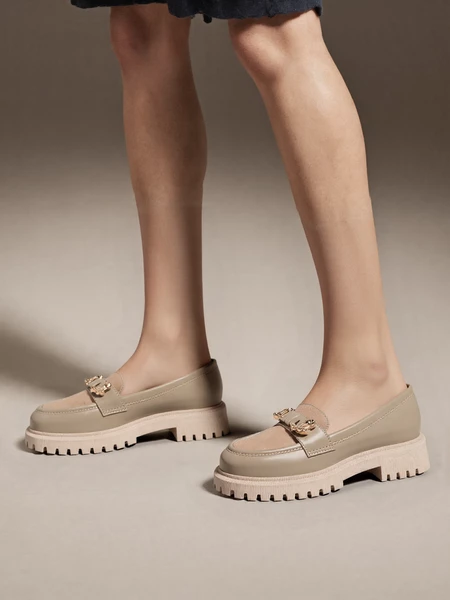 Damskie Mokasyny COLETTE TAUPE – Stylowy Komfort w Jesiennej Palecie