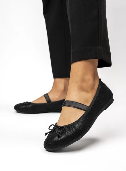 Damskie Baleriny LUSIA - BLACK