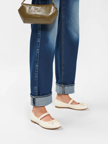 Damskie Baleriny VARENA – White