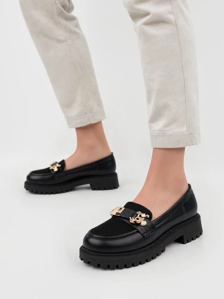 Mokasyny Elegante Czarne