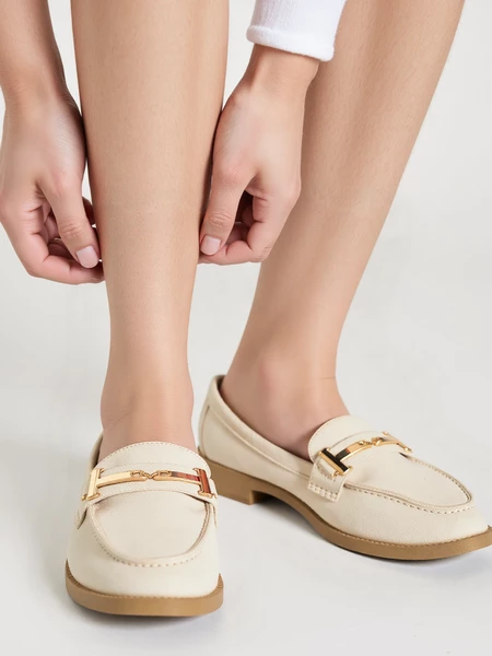 Damskie Loafersy EVANA BEIGE – Subtelna Elegancja na Co Dzień