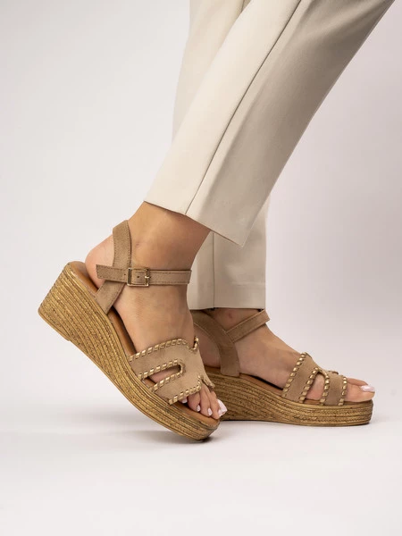 Klapki Eleganza KHAKI